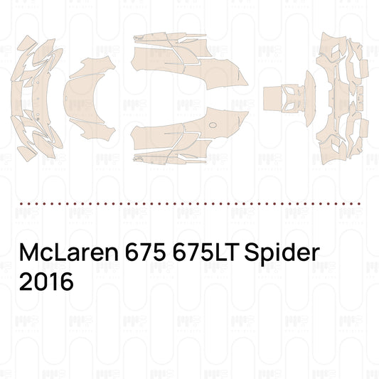 Pre-Cut PPF McLaren 675 675LT Spider 2016