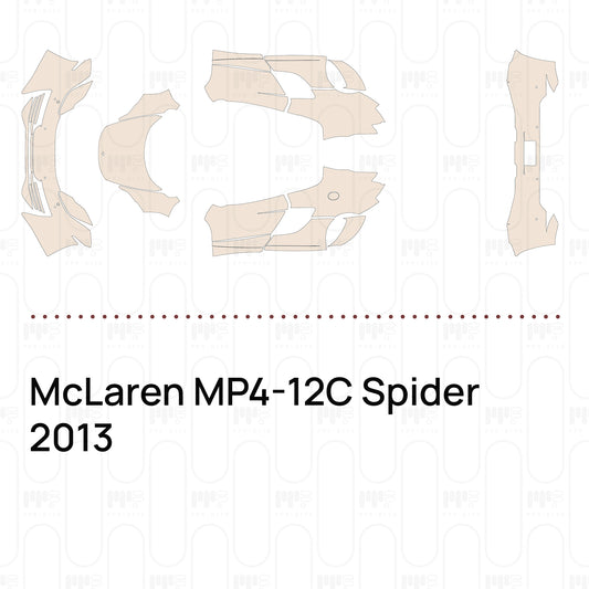Pre-Cut PPF McLaren MP4-12C Spider 2013