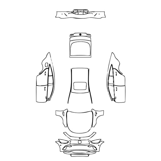 Pre-Cut PPF Mercedes-Benz AMG GT 4-Door 50 2023 - PPF-Kits