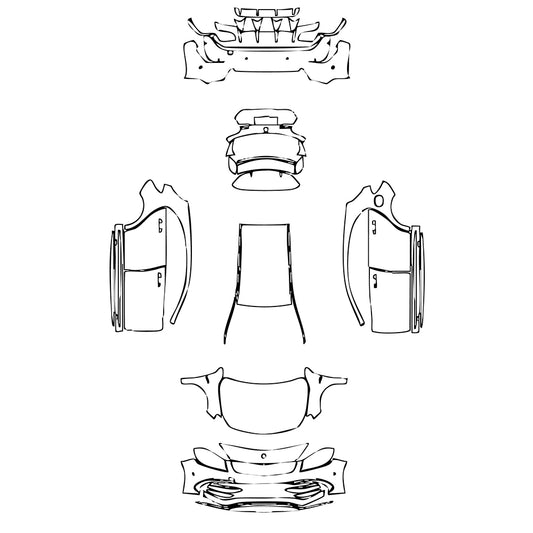Pre-Cut PPF Mercedes-Benz A Class Hatchback AMG A 45 2017 - PPF-Kits