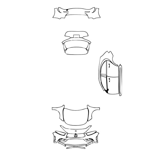 Pre-Cut PPF Mercedes-Benz A Class Hatchback AMG Line 2023 - PPF-Kits