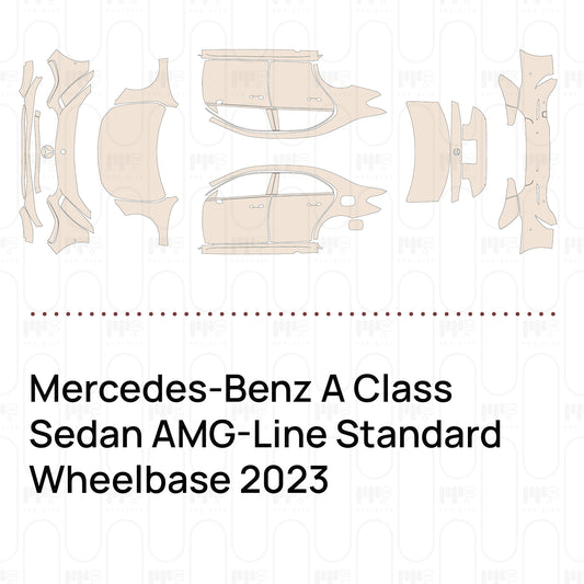 Pre-Cut PPF Mercedes-Benz A Class Sedan AMG-Line Standard Wheelbase 2023