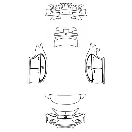 Pre-Cut PPF Mercedes-Benz A Class Sedan AMG A 35 2022 - PPF-Kits