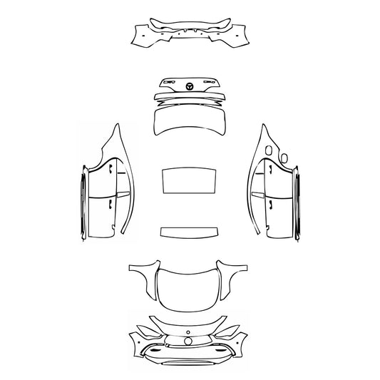 Pre-Cut PPF Mercedes-Benz CLA Coupe AMG CLA 35 2024 - PPF-Kits