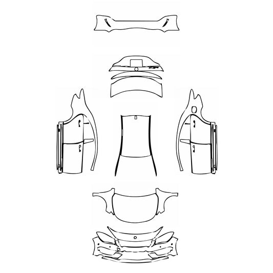 Pre-Cut PPF Mercedes-Benz CLA Coupe AMG Line 2015 - PPF-Kits
