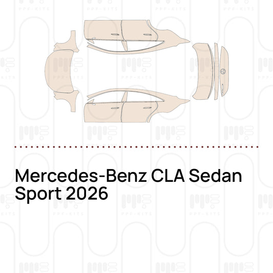 Mercedes-Benz CLA Sedan Sport 2026 – Pre-Cut PPF