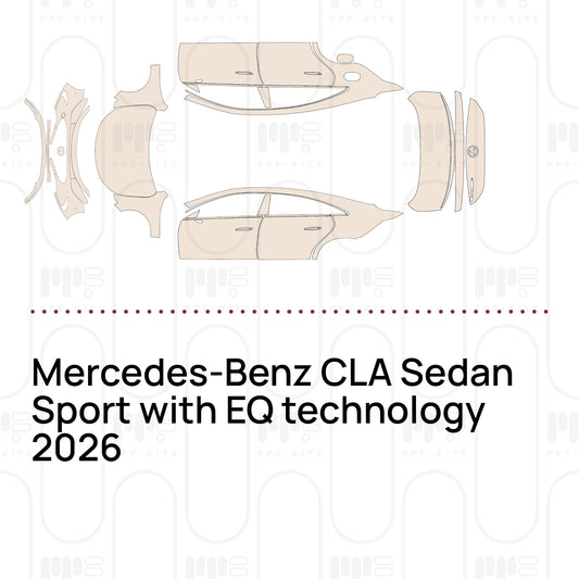 Mercedes-Benz CLA Sedan Sport with EQ technology 2026 – Pre-Cut PPF