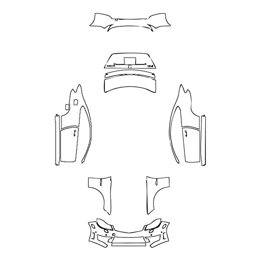 Pre-Cut PPF Mercedes-Benz C Class Coupe AMG C63 2013 - PPF-Kits