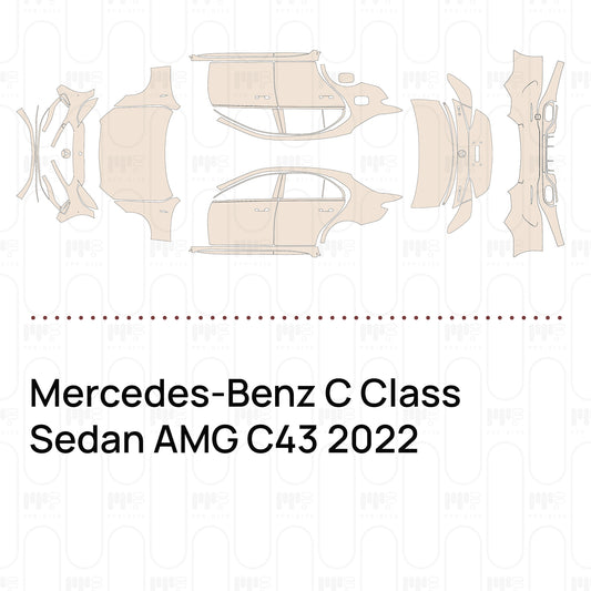 Pre-Cut PPF Mercedes-Benz C Class Sedan AMG C43 2022