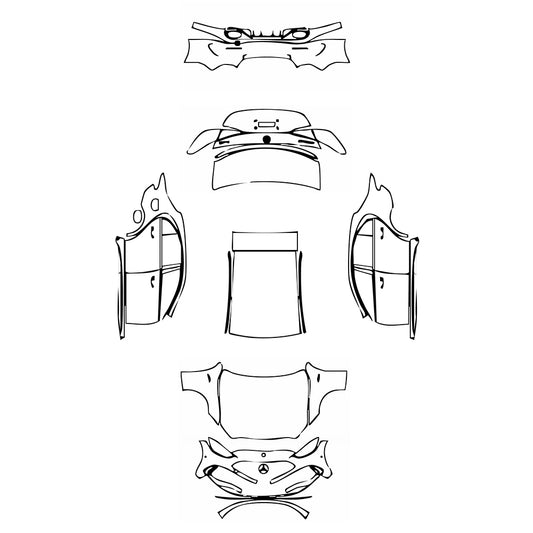 Pre-Cut PPF Mercedes-Benz C Class Sedan AMG C43 2025 - PPF-Kits