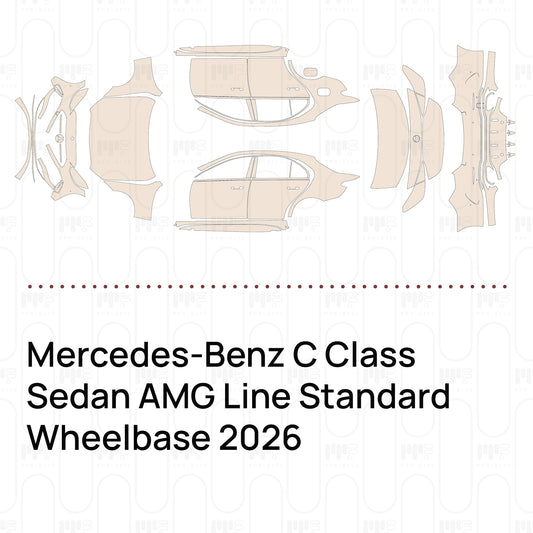 Pre-Cut PPF Mercedes-Benz C Class Sedan AMG Line Standard Wheelbase 2026