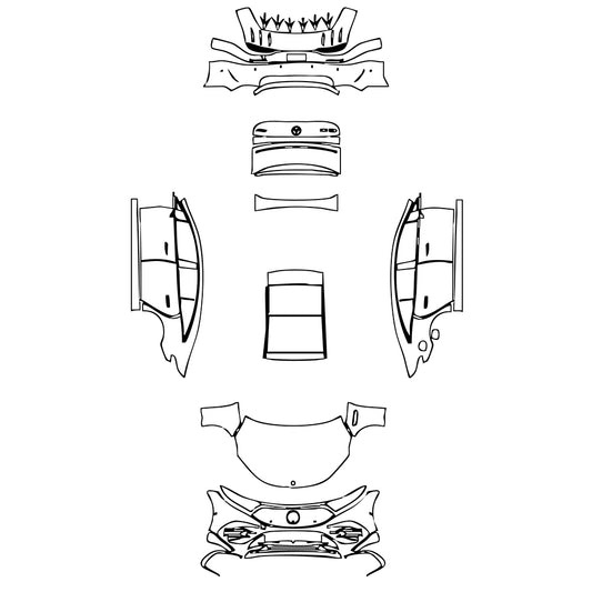 Pre-Cut PPF Mercedes-Benz EQS AMG Line 2022 - PPF-Kits