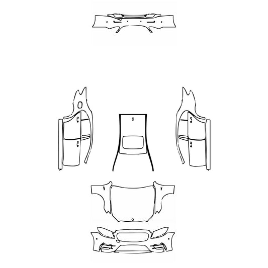 Pre-Cut PPF Mercedes-Benz E Class Sedan AMG E43 2019 - PPF-Kits