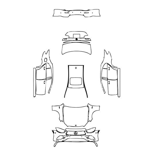 Pre-Cut PPF Mercedes-Benz E Class Sedan AMG E53 2023 - PPF-Kits