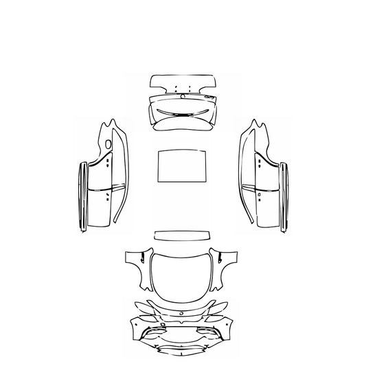 Pre-Cut PPF Mercedes-Benz E Class Wagon Estate AMG E63 2019 - PPF-Kits