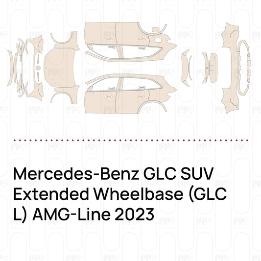Pre-Cut PPF Mercedes-Benz GLC SUV Extended Wheelbase (GLC L) AMG-Line 2023