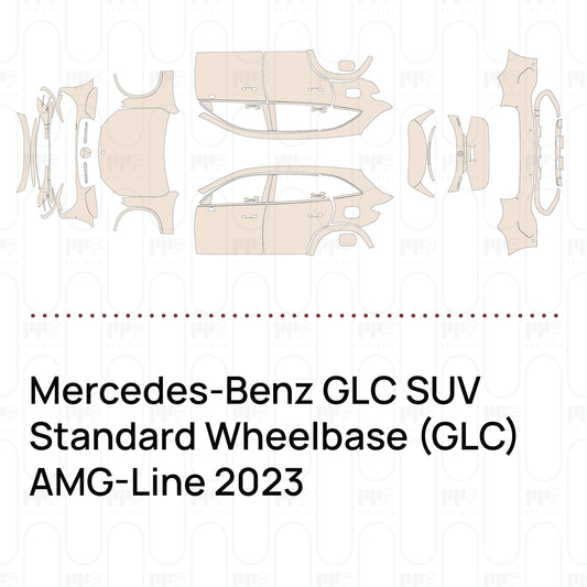 Pre-Cut PPF Mercedes-Benz GLC SUV Standard Wheelbase (GLC) AMG-Line 2023