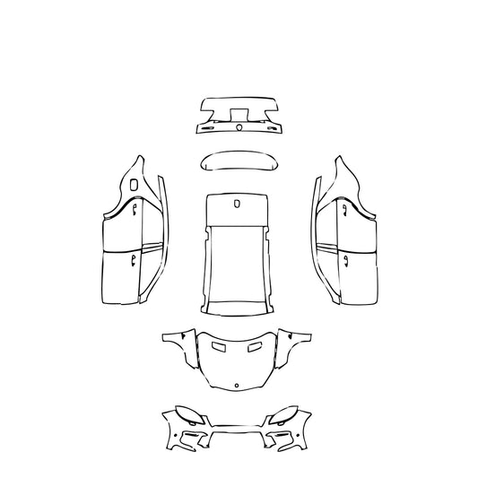 Pre-Cut PPF Mercedes-Benz ML 63 AMG 2015 - PPF-Kits