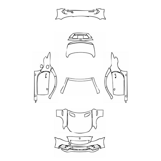 Pre-Cut PPF Mercedes-Benz SLC AMG Line 2018 - PPF-Kits
