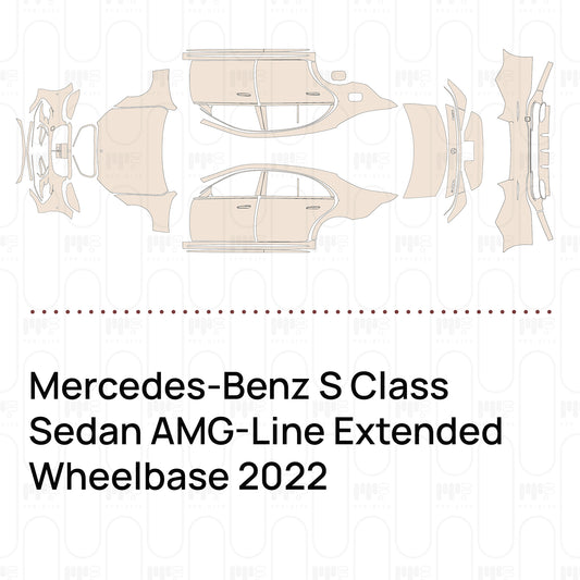 Pre-Cut PPF Mercedes-Benz S Class Sedan AMG-Line Extended Wheelbase 2022
