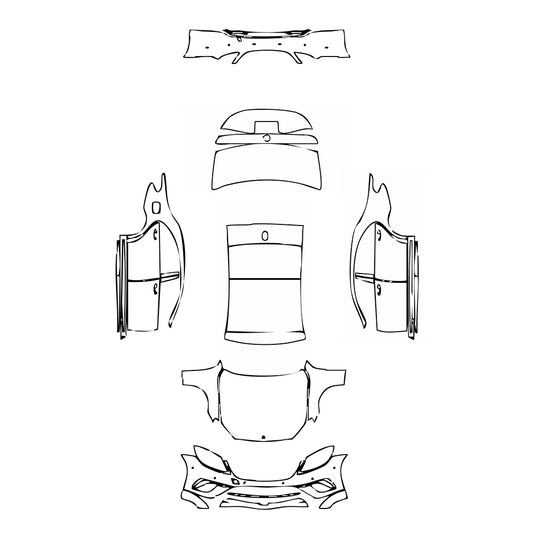 Pre-Cut PPF Mercedes-Benz S Class Sedan AMG S63 L 2016 - PPF-Kits