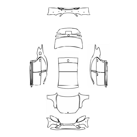 Pre-Cut PPF Mercedes-Benz S Class Sedan Sport Extended Wheelbase 2014 - PPF-Kits