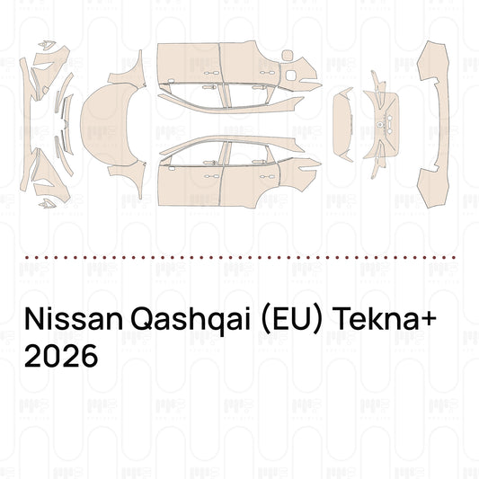 Pre-Cut PPF Nissan Qashqai (EU) Tekna+ 2026