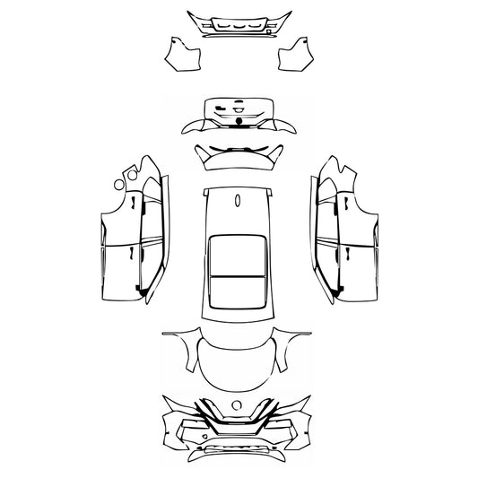 Pre-Cut PPF Nissan Rogue Platinum 2022 - PPF-Kits