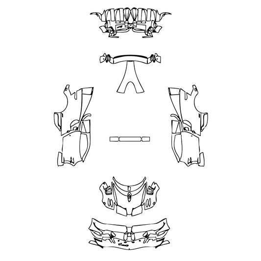 Pre-Cut PPF Pagani Huayra BC 2018 - PPF-Kits
