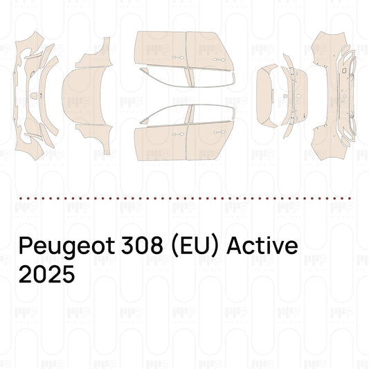 Pre-Cut PPF Peugeot 308 (EU) Active 2025