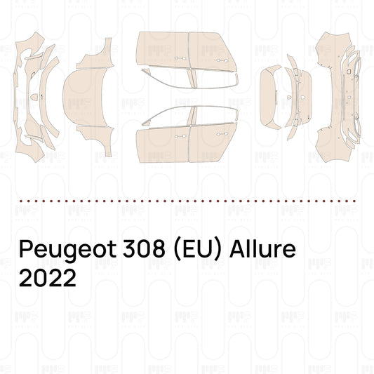 Pre-Cut PPF Peugeot 308 (EU) Allure 2022