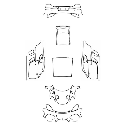 Pre-Cut PPF Porsche 718 Cayman Cayman GT4RS 2020 - PPF-Kits