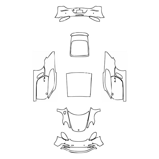 Pre-Cut PPF Porsche 718 Cayman Cayman GTS 2022 - PPF-Kits