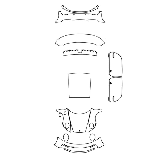 Pre-Cut PPF Porsche 911 Carrera 4 Coupe 2022 - PPF-Kits
