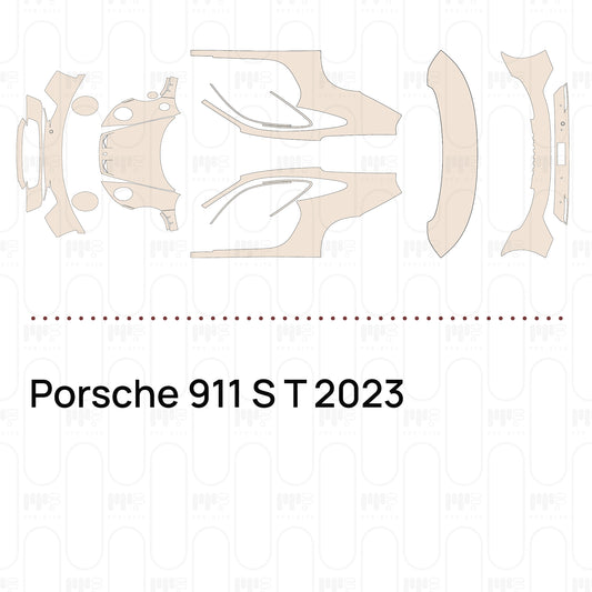 Pre-Cut PPF Porsche 911 S T 2023