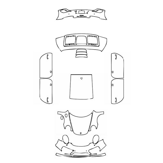 Pre-Cut PPF Porsche 911 Turbo Coupe 2018 - PPF-Kits