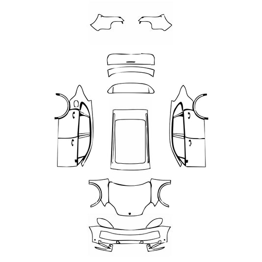 Pre-Cut PPF Porsche Cayenne Cayenne S 2025 - PPF-Kits