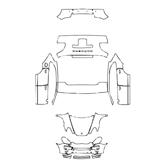 Pre-Cut PPF Porsche Cayenne Cayenne S E-Hybrid 2013 - PPF-Kits