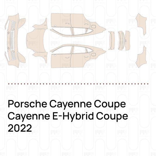 Pre-Cut PPF Porsche Cayenne Coupe Cayenne E-Hybrid Coupe 2022
