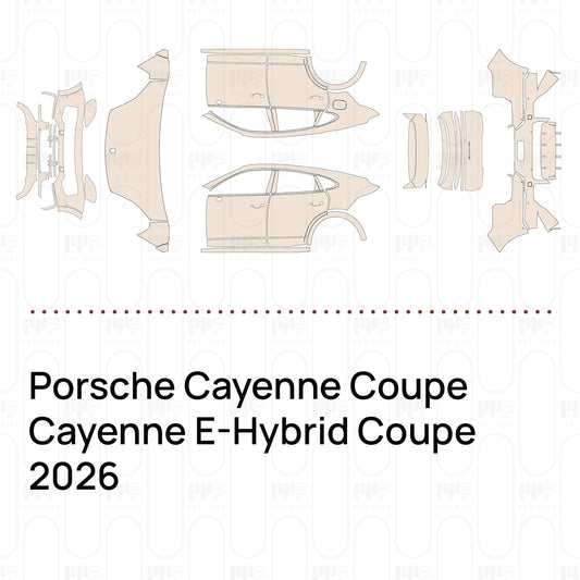 Pre-Cut PPF Porsche Cayenne Coupe Cayenne E-Hybrid Coupe 2026