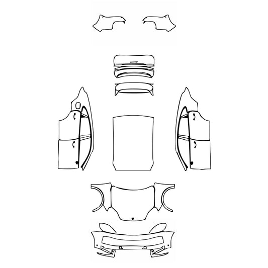 Pre-Cut PPF Porsche Cayenne Coupe Cayenne S Coupe 2024 - PPF-Kits