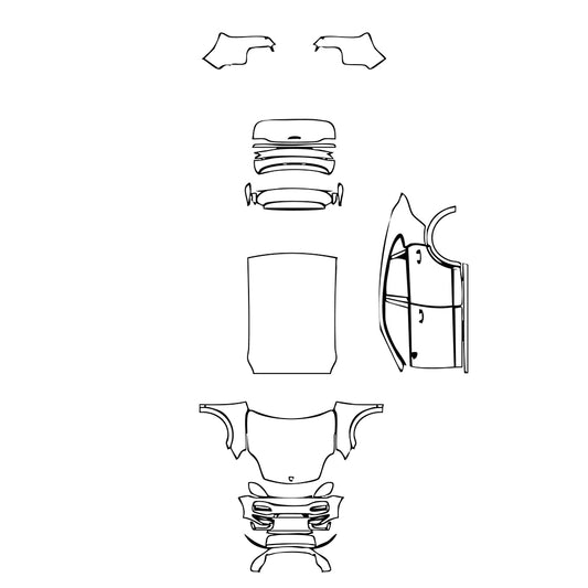 Pre-Cut PPF Porsche Cayenne Coupe Cayenne Turbo GT 2022 - PPF-Kits