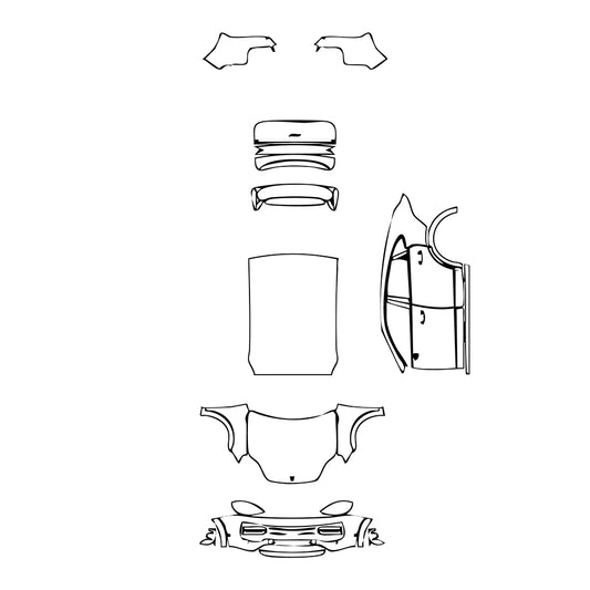 Pre-Cut PPF Porsche Cayenne Coupe Cayenne Turbo GT 2024 - PPF-Kits