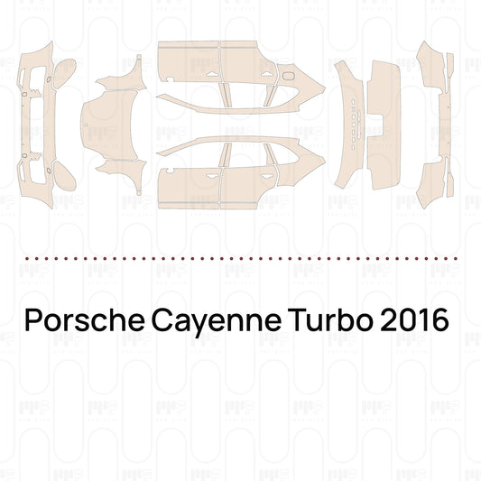 Pre-Cut PPF Porsche Cayenne Turbo 2016