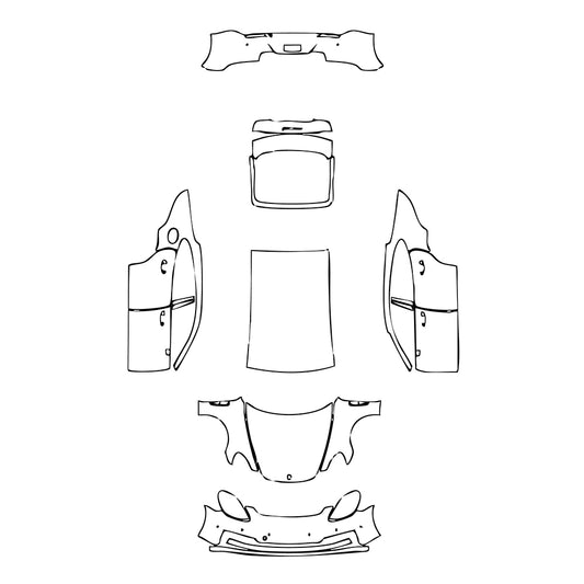 Pre-Cut PPF Porsche Panamera Sedan Panamera 4S 2022 - PPF-Kits