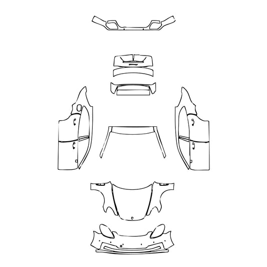 Pre-Cut PPF Porsche Panamera Sport Turismo Panamera 4 Sport Turismo 2021 - PPF-Kits