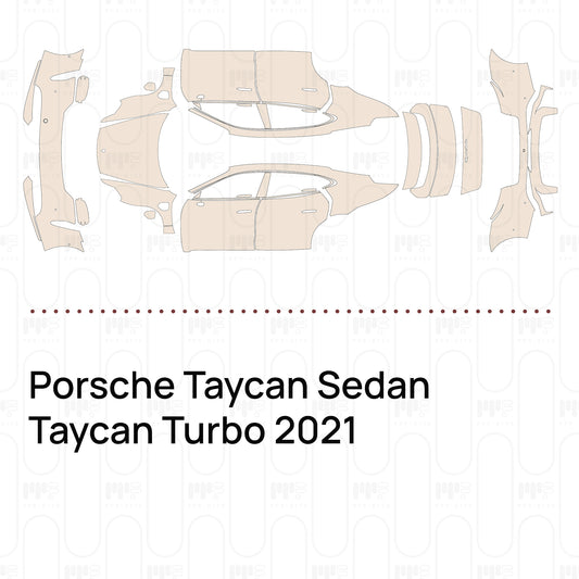 Pre-Cut PPF Porsche Taycan Sedan Taycan Turbo 2021