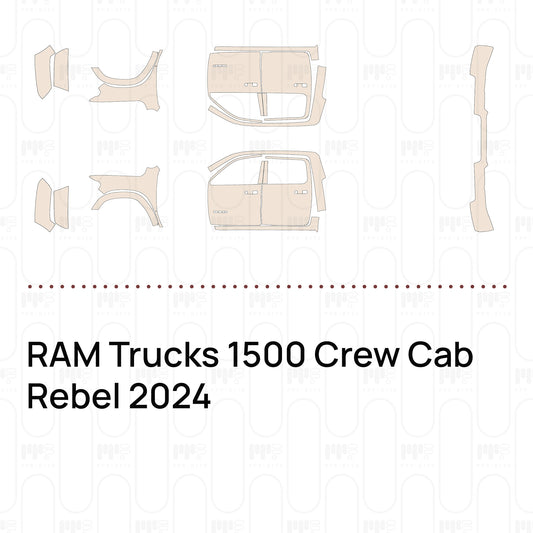 RAM Trucks 1500 Crew Cab Rebel 2024 – Pre-Cut PPF
