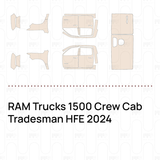 RAM Trucks 1500 Crew Cab Tradesman HFE 2024 – Pre-Cut PPF