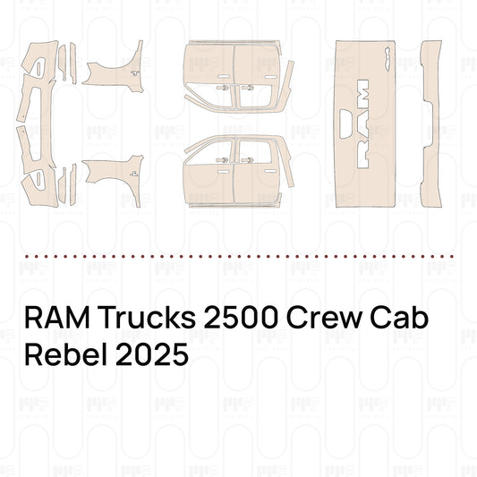RAM Trucks 2500 Crew Cab Rebel 2025 – Pre-Cut PPF